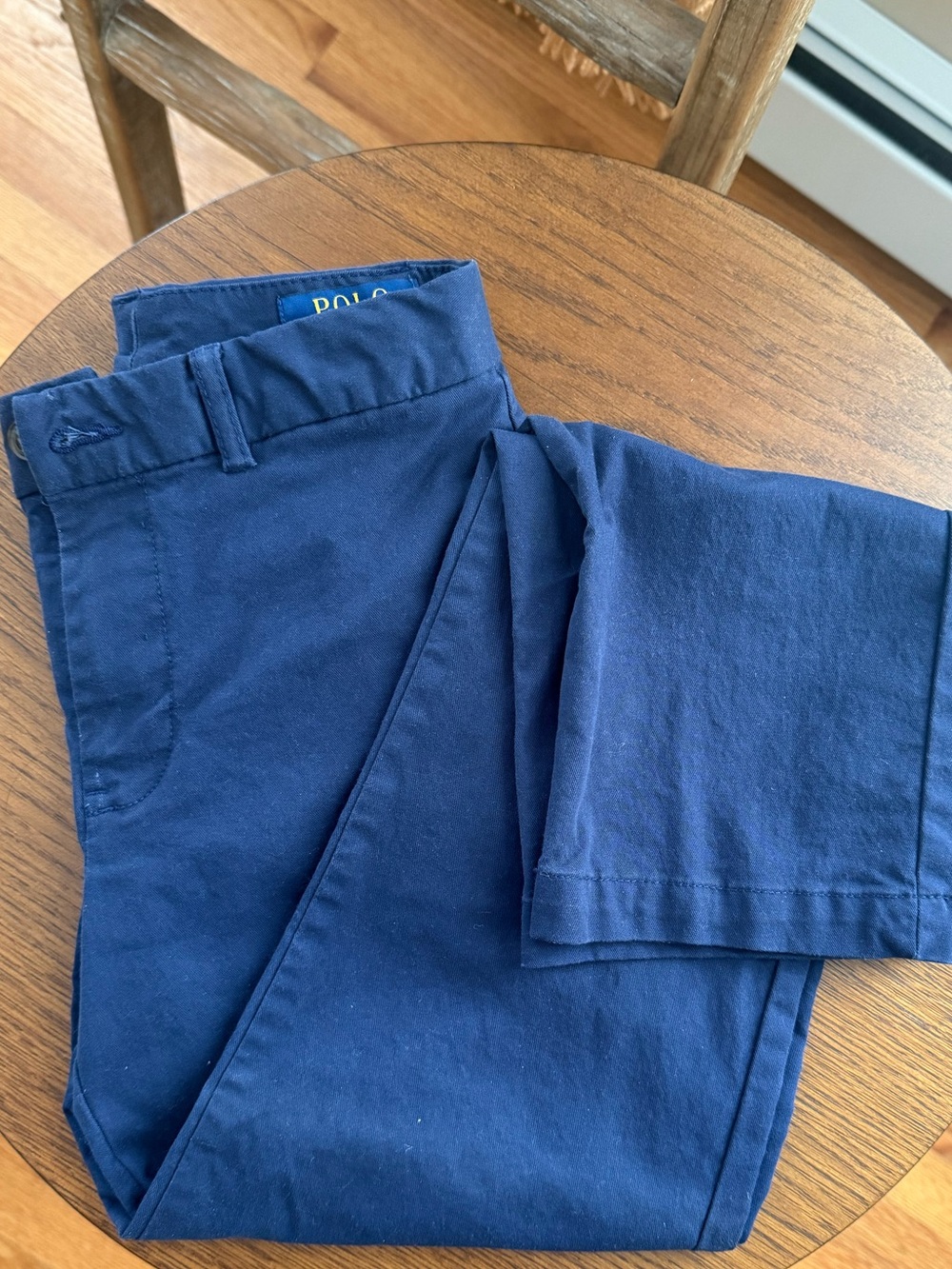 Polo Ralph Lauren Boys Navy Blue Chino Pants Size10 Straight Leg